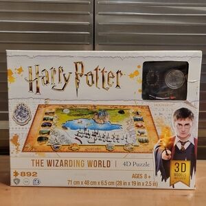 NWT Harry Potter 4D Puzzle "The Wizarding World" 3D Models 892 Pieces opened/NEW